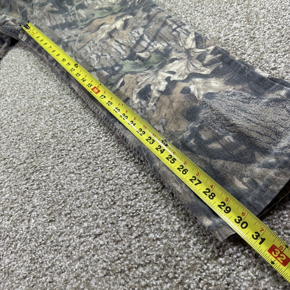 Vintage Cabelas Camo Pants Men's Mossy Oak USA Made Size 36/30 Riveted Denim Sty - Picture 7 of 9